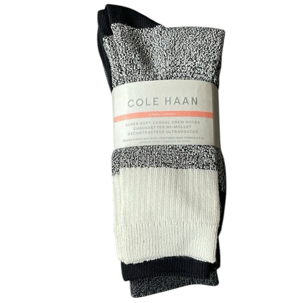 Cole Haan - 6 Pack Women’s Super Soft Casual Crew Socks